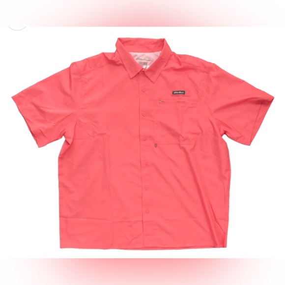 Eddie Bauer *NWT* Men's Moisture Wicking Woven Tech Short Sleeve Shirt - Picture 1 of 7